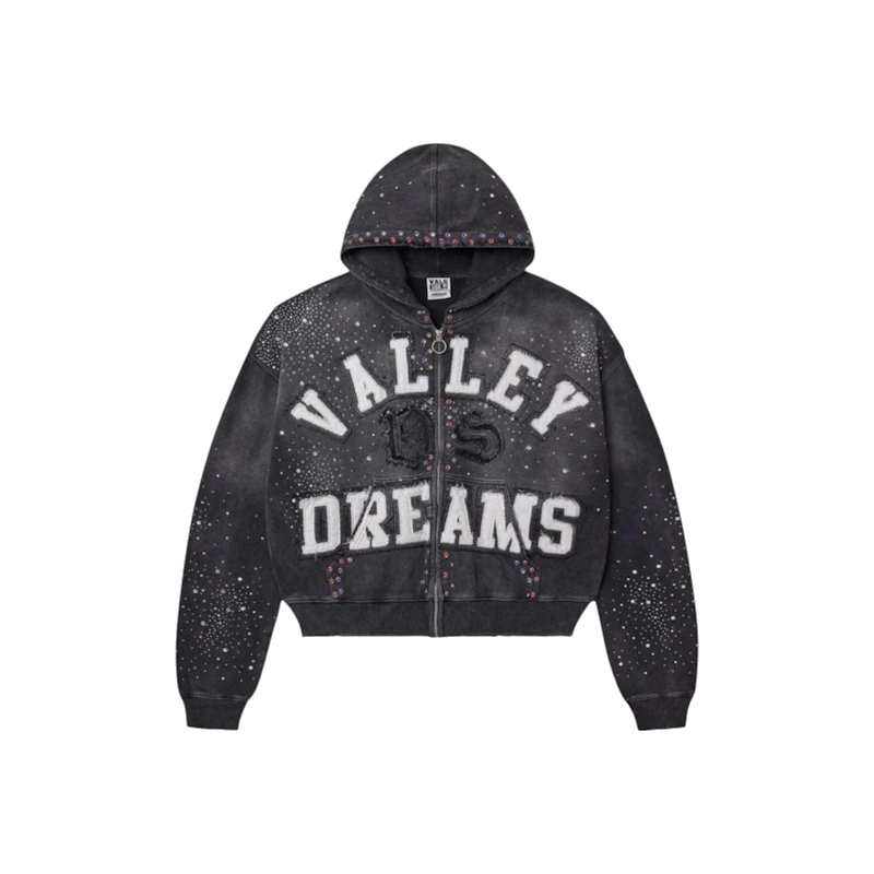 Vale Forever Classico Zip Up Hoodie Black