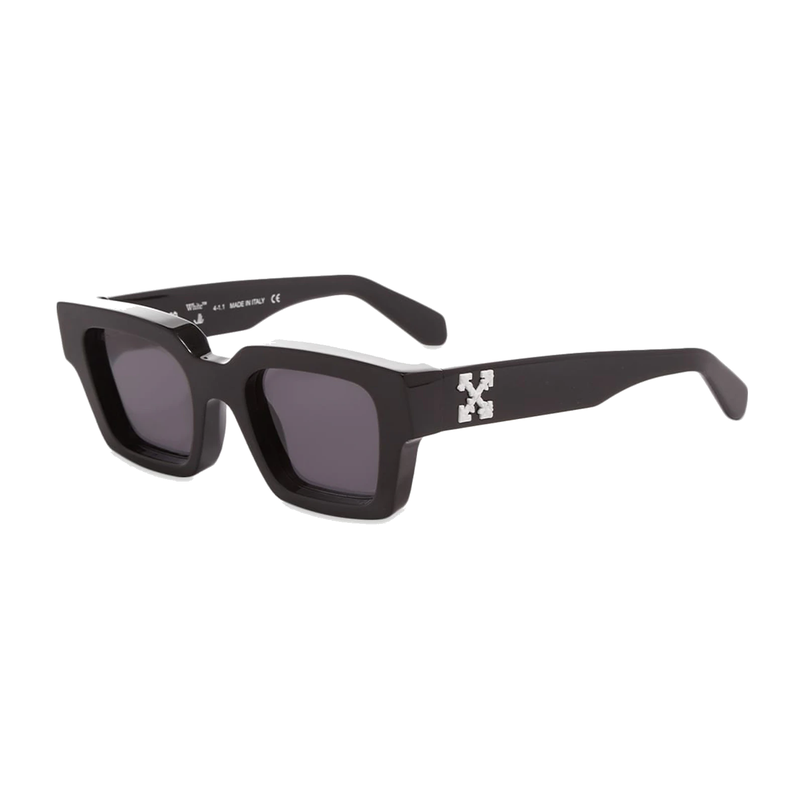 OFF-WHITE Virgil Square Frame Sunglasses Black White Grey