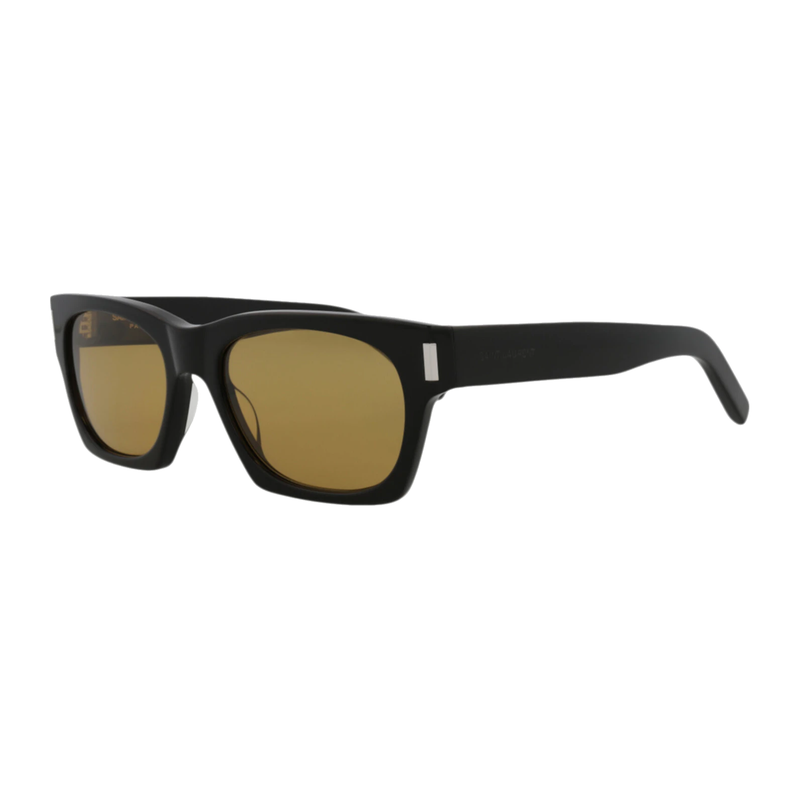 Saint Laurent Square Sunglasses Black/Black/Yellow product image