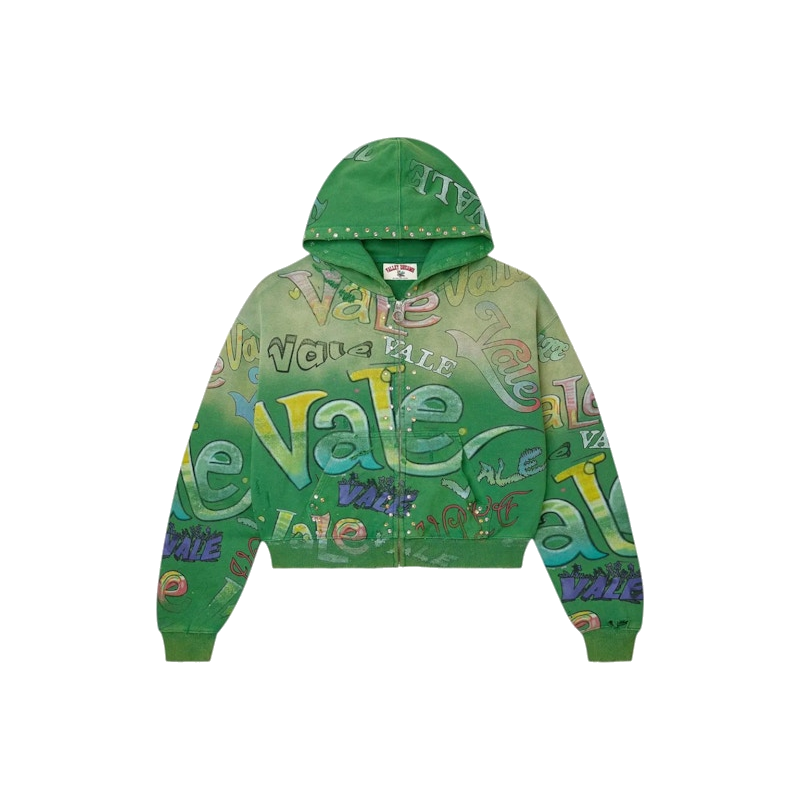 Vale Forever Spearmint Zip Up Hoodie Green product image