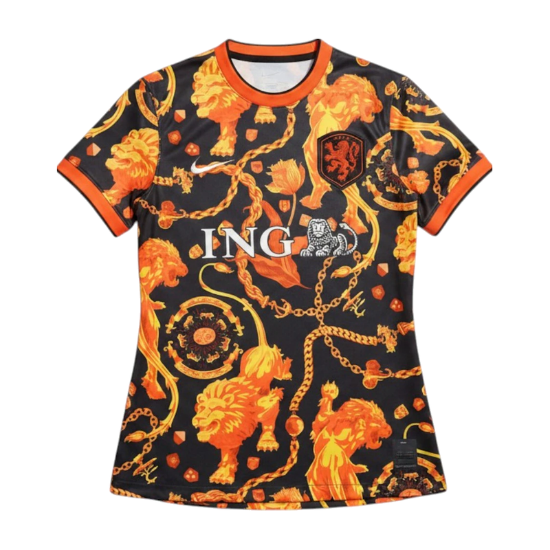 Nike Women's x Patta Netherlands Academy Pro Lion Jersey Black/Orange product image