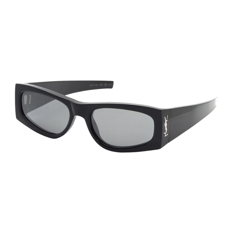 Saint Laurent Square Sunglasses Black Black Silver-Black Black Silver product image