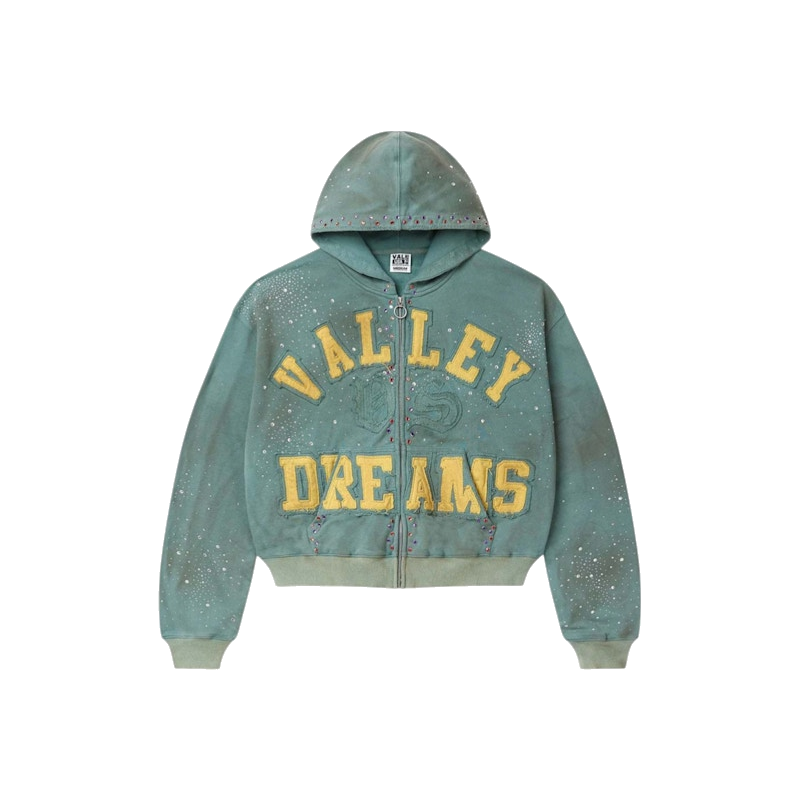 Vale Forever Bank Zip Up Hoodie Dark Mint product image