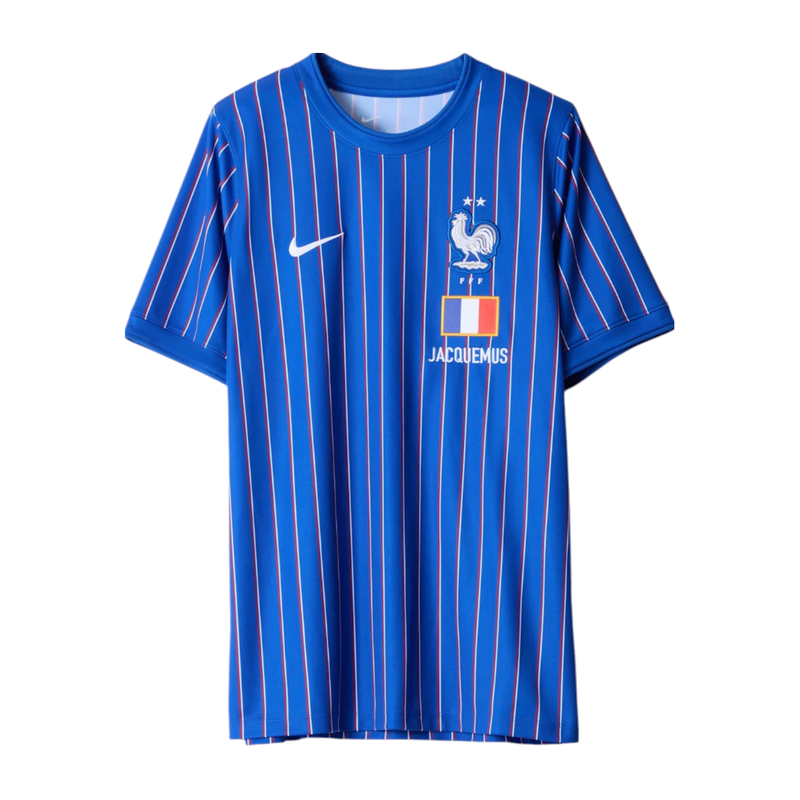 Nike x Jacquemus x France Pre Match Jersey Blue Stripe