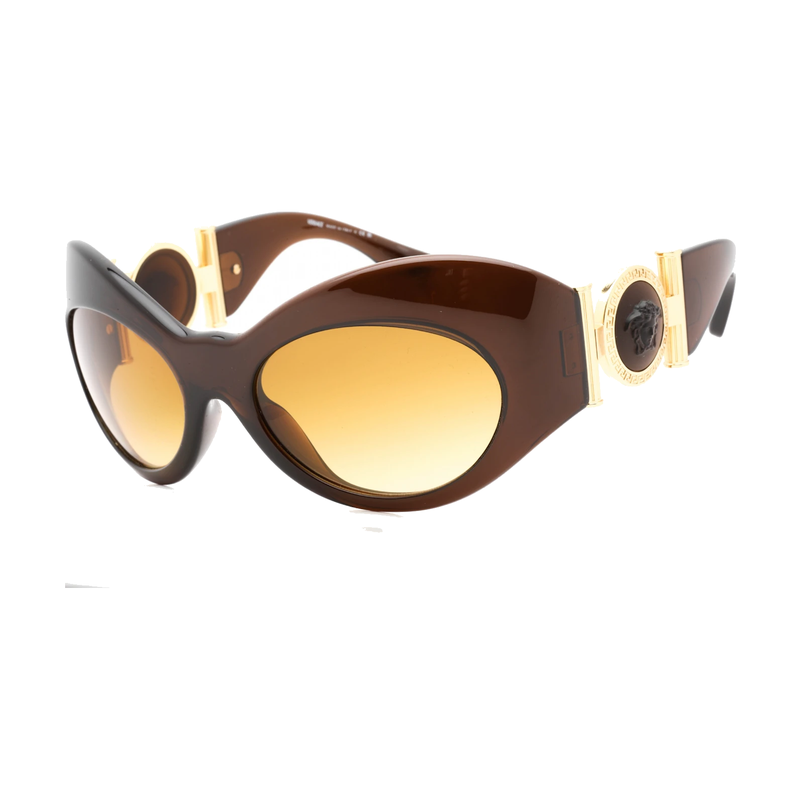 Versace Irregular Sunglasses Transparent Brown/Yellow Gradient Brown product image