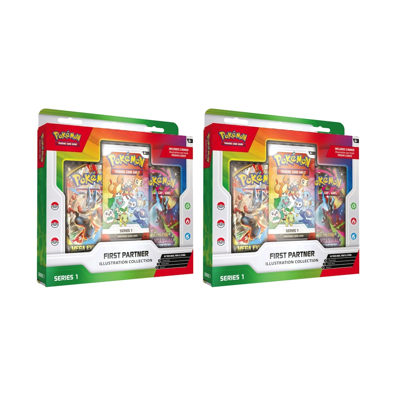 2026 Pokémon First Partner Illustration Collection Series 1 Box 2x Lot product image