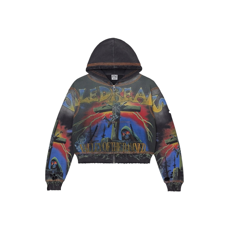 Vale Forever Damned Big Zip Up Hoodie Black product image