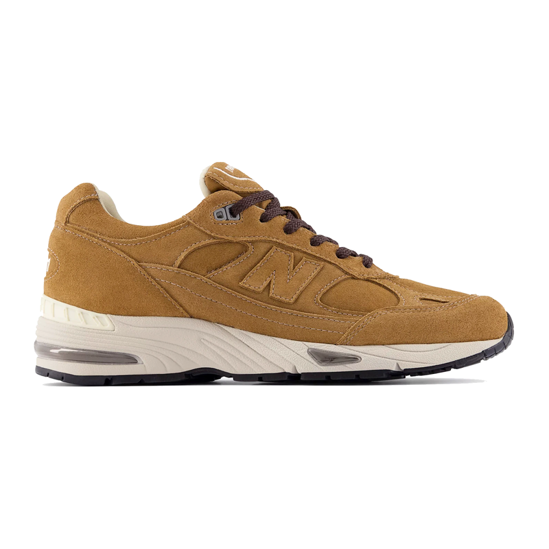 New Balance 991v1 Luxe Suede MiUK Dijon/Castle Wall product image