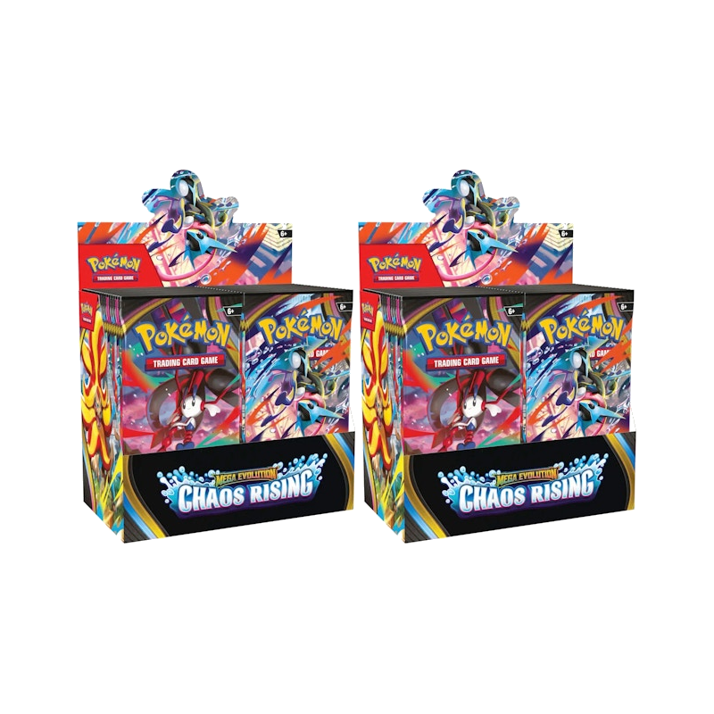 2026 Pokémon Mega Evolution Chaos Rising Booster Box 2x Lot