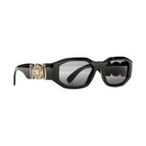 Versace Irregular Biggie Sunglasses Black/Black