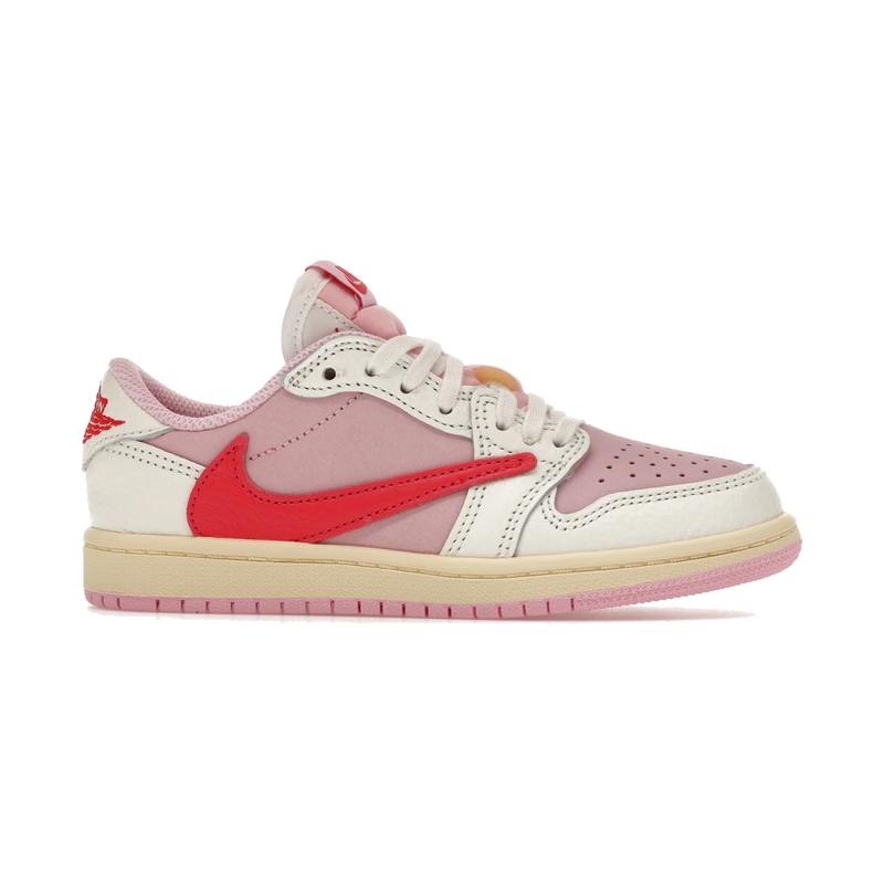 Air Jordan 1 Retro Low OG SP Travis Scott Sail Tropical Pink (PS)