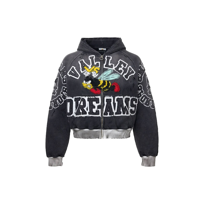 Vale Forever Anthem Zip Up Hoodie Black