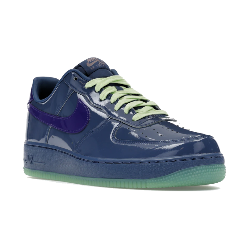 Nike Air Force 1 Low Patent Leather Mystic Navy Grape Ice