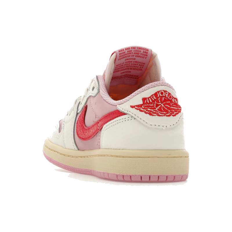 Air Jordan 1 Retro Low OG SP Travis Scott Sail Tropical Pink (PS)