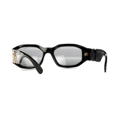 Versace Irregular Biggie Sunglasses Black/Black