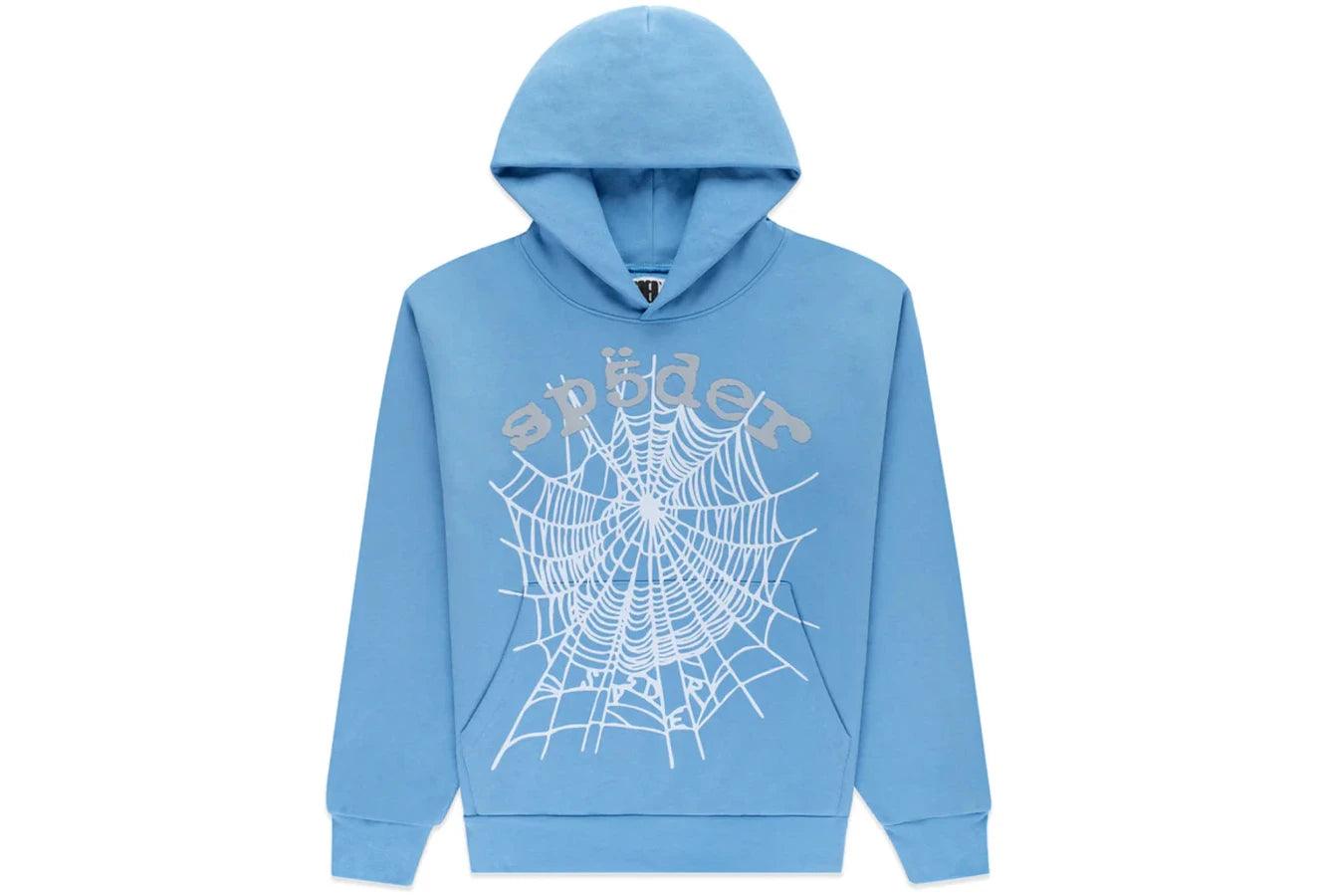 Sp5der OG Web V2 Hoodie Dusty Blue - Sneakerzone