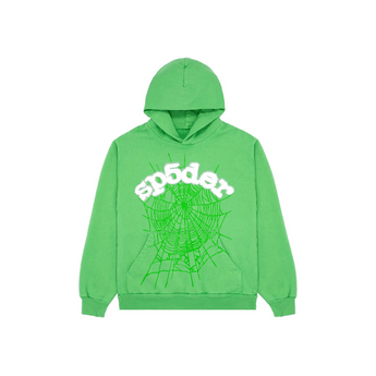 Sp5der Web Hoodie Slime Green - Sneakerzone