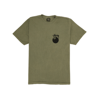 Stussy 8 Ball Pigment Dyed Tee Olive - Sneakerzone