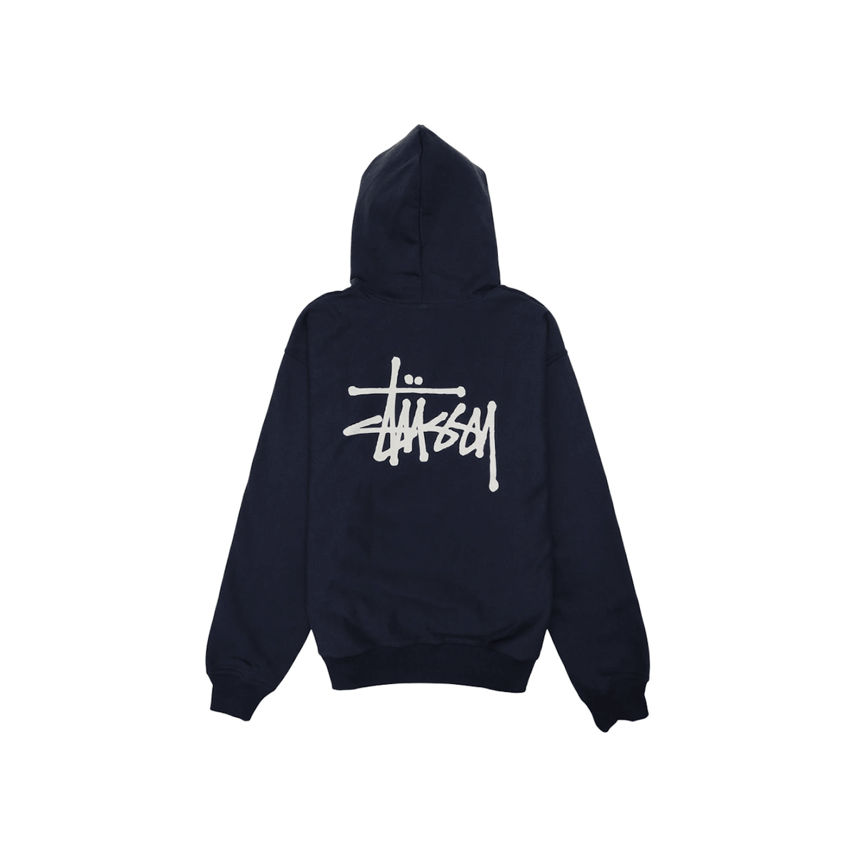 Stussy Basic Hoodie Navy/White - Sneakerzone