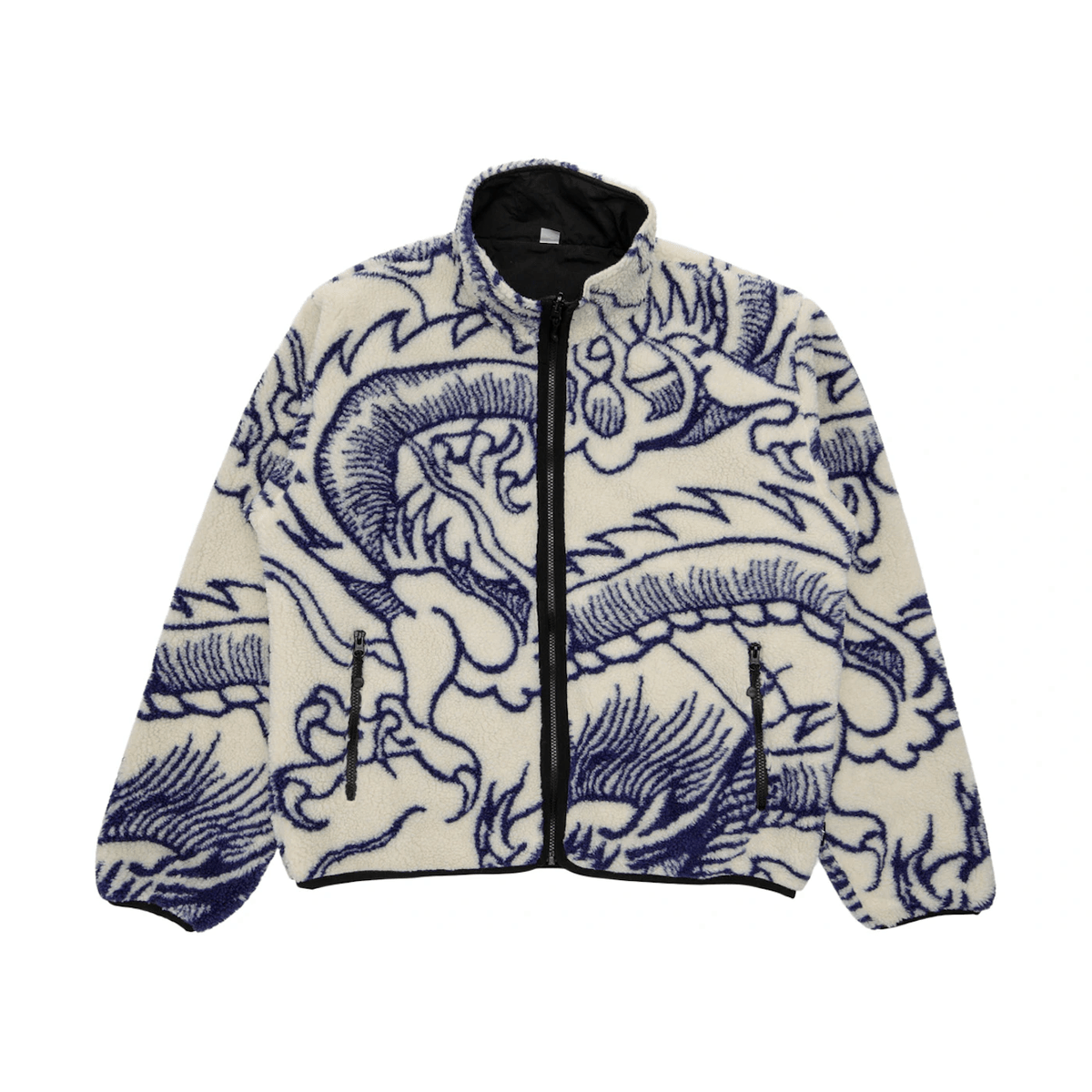 Stussy Dragon Sherpa Jacket Natural - Sneakerzone