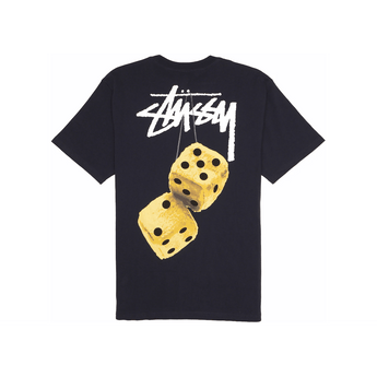 Stüssy Fuzzy Dice Tee Navy - Sneakerzone