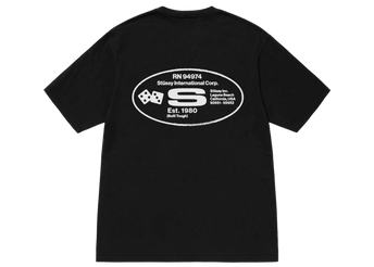 Stüssy Oval Corp. T-shirt Pigment Dyed Black - Sneakerzone