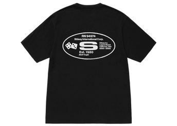 Stussy Oval T-shirt Pigment Dyed Black Sneakerzone