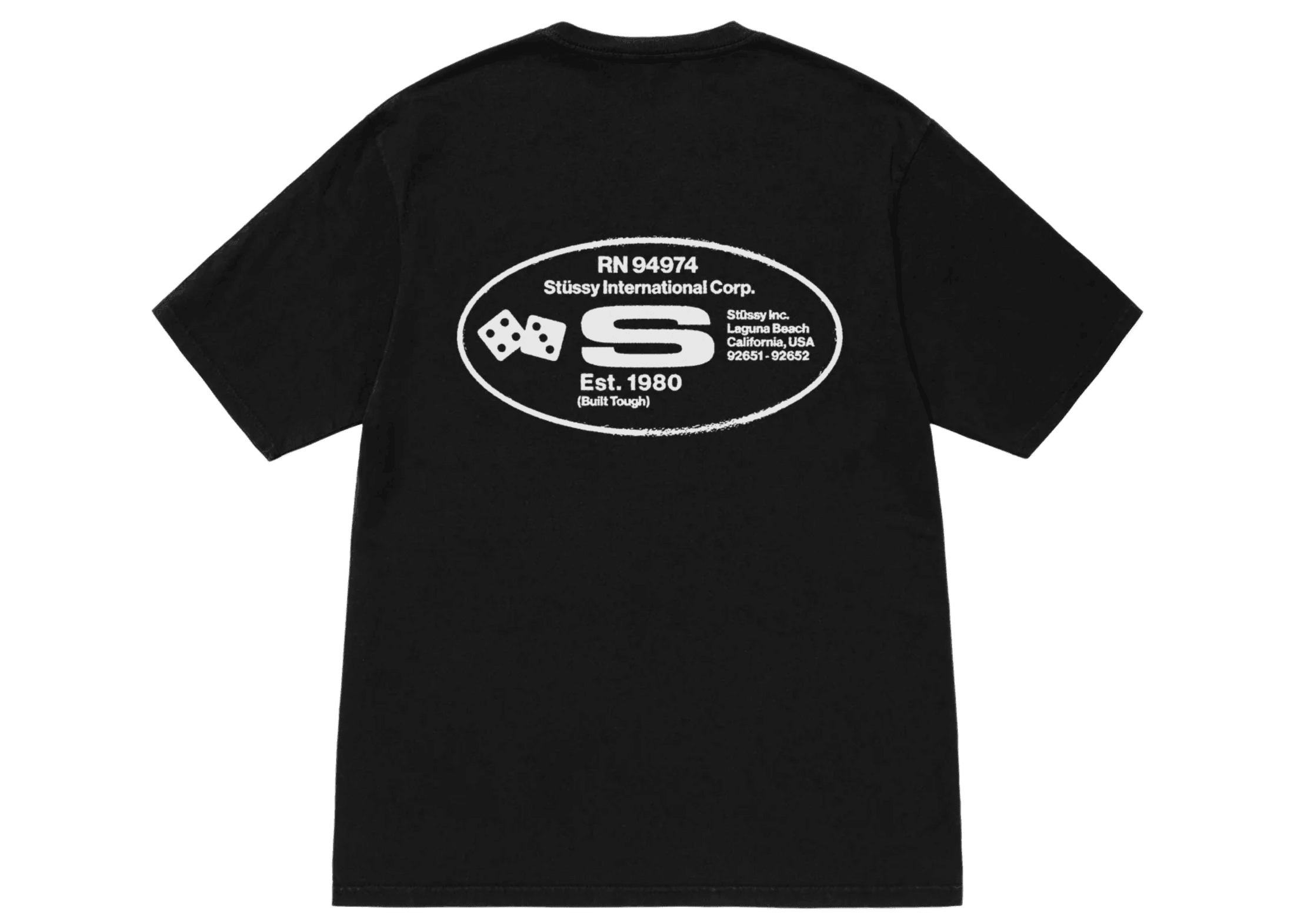 Stussy Oval Corp. T-shirt Pigment Dyed Black - Sneakerzone