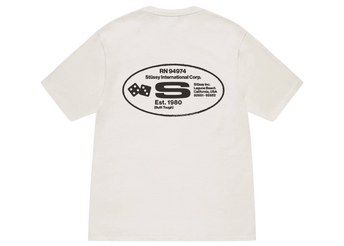 Stüssy Oval Corp. T-shirt Pigment Dyed Natural - Sneakerzone