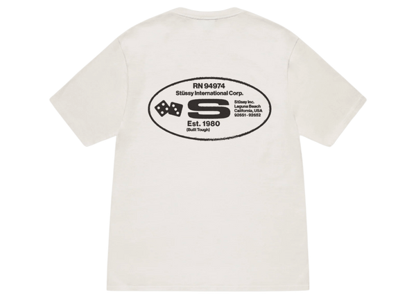 Stüssy Oval Corp. T-shirt Pigment Dyed Natural - Sneakerzone