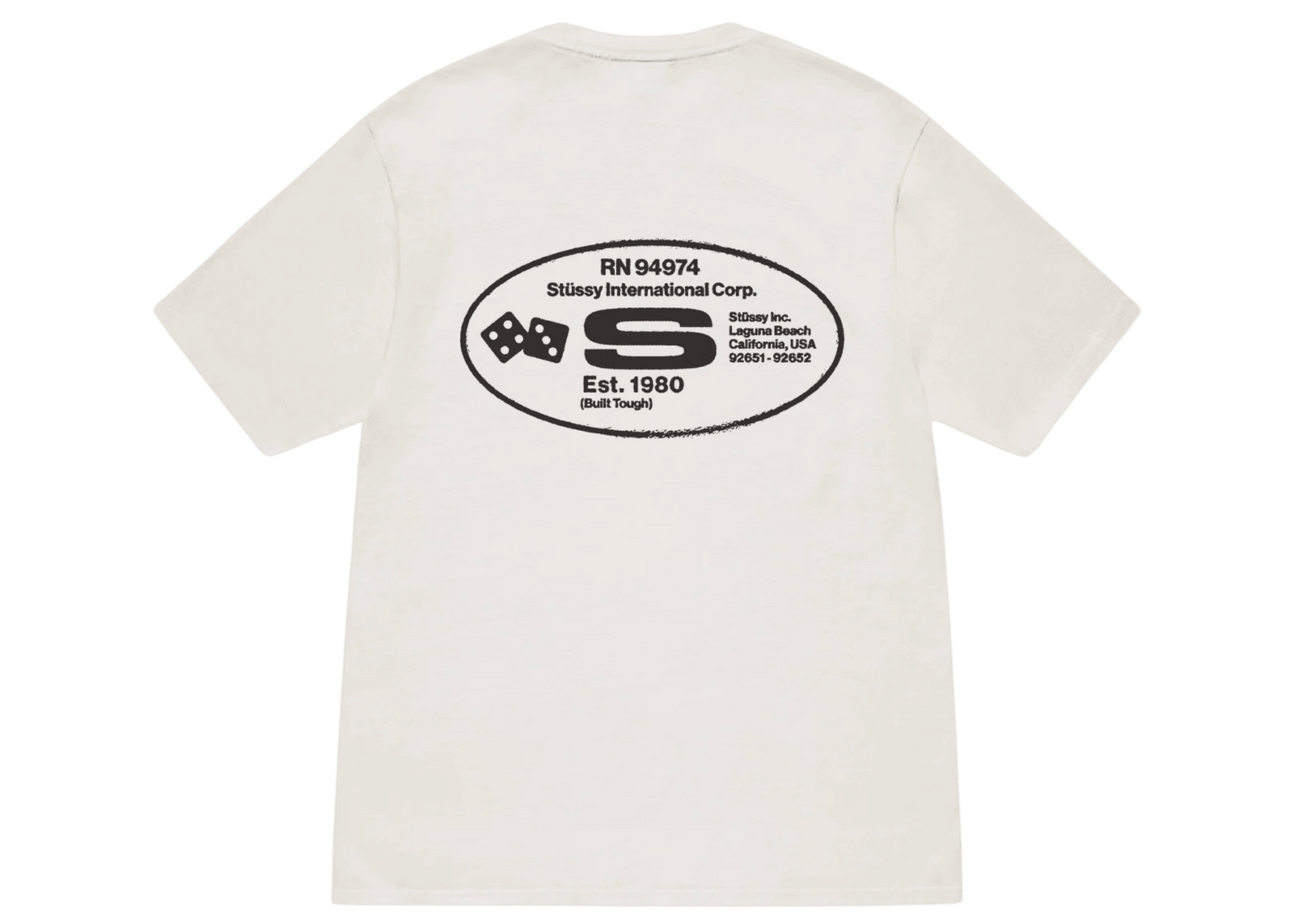 Stussy Oval Corp. T-shirt Pigment Dyed Natural - Sneakerzone