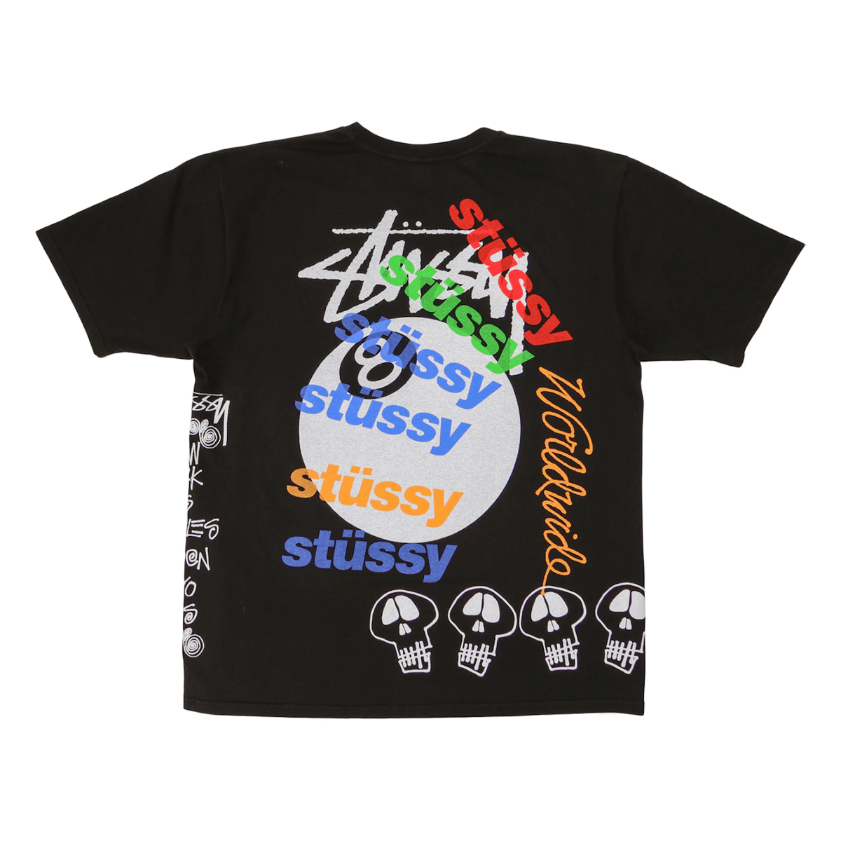 Stüssy Test Strike Pigment Dyed Tee Black - Sneakerzone