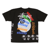 Stüssy Test Strike Pigment Dyed Tee Black - Sneakerzone