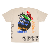 Stüssy Test Strike Pigment Dyed Tee Natural - Sneakerzone