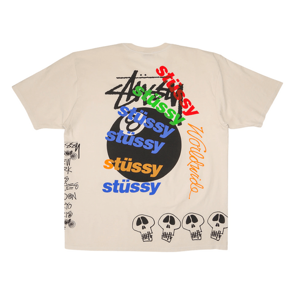 Stüssy Test Strike Pigment Dyed Tee Natural - Sneakerzone