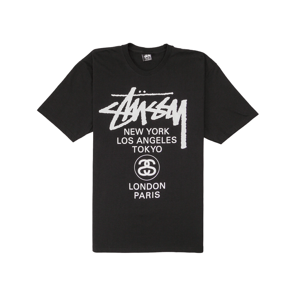 Stüssy World Tour T-shirt Black - Sneakerzone