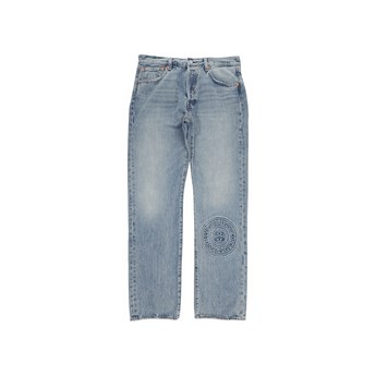 Stüssy x Levi's Embossed 501 Jeans Stussy Rugged-Blue - Sneakerzone
