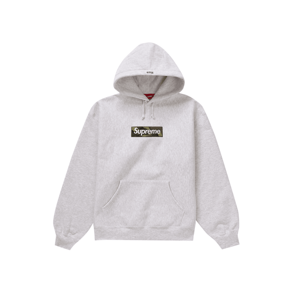 Supreme Box Logo Hooded Sweatshirt Ash Grey - Sneakerzone