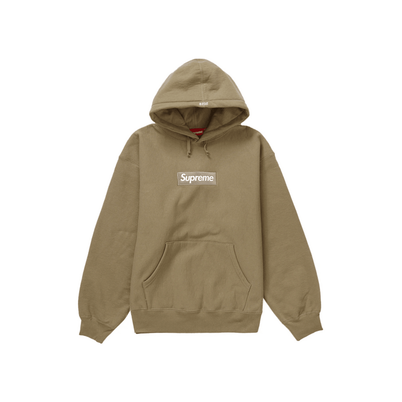 Supreme Box Logo Hooded Sweatshirt Dark Sand product image