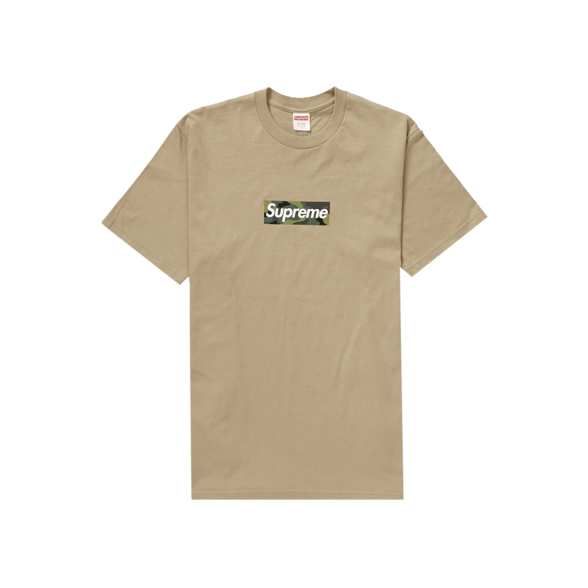 Supreme Box Logo Tee Khaki - Sneakerzone
