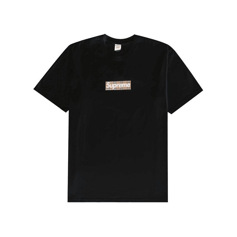 Supreme Burberry Box Logo Tee Black product image