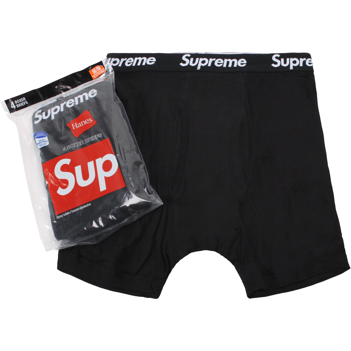 Supreme Hanes Boxer Briefs Black - Sneakerzone