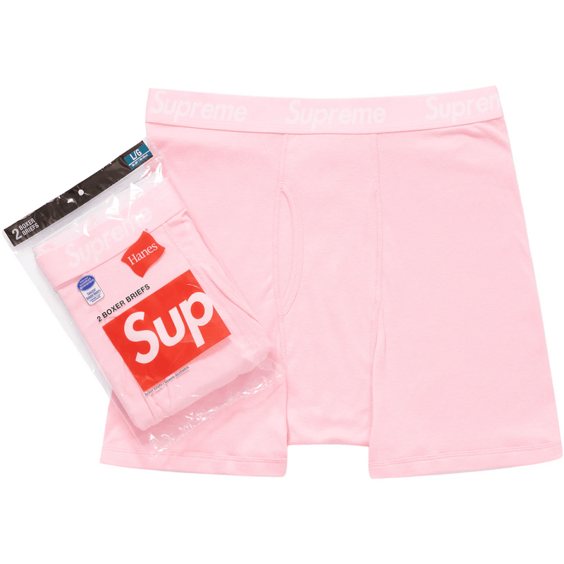 Supreme Hanes Boxer Briefs Pink product image