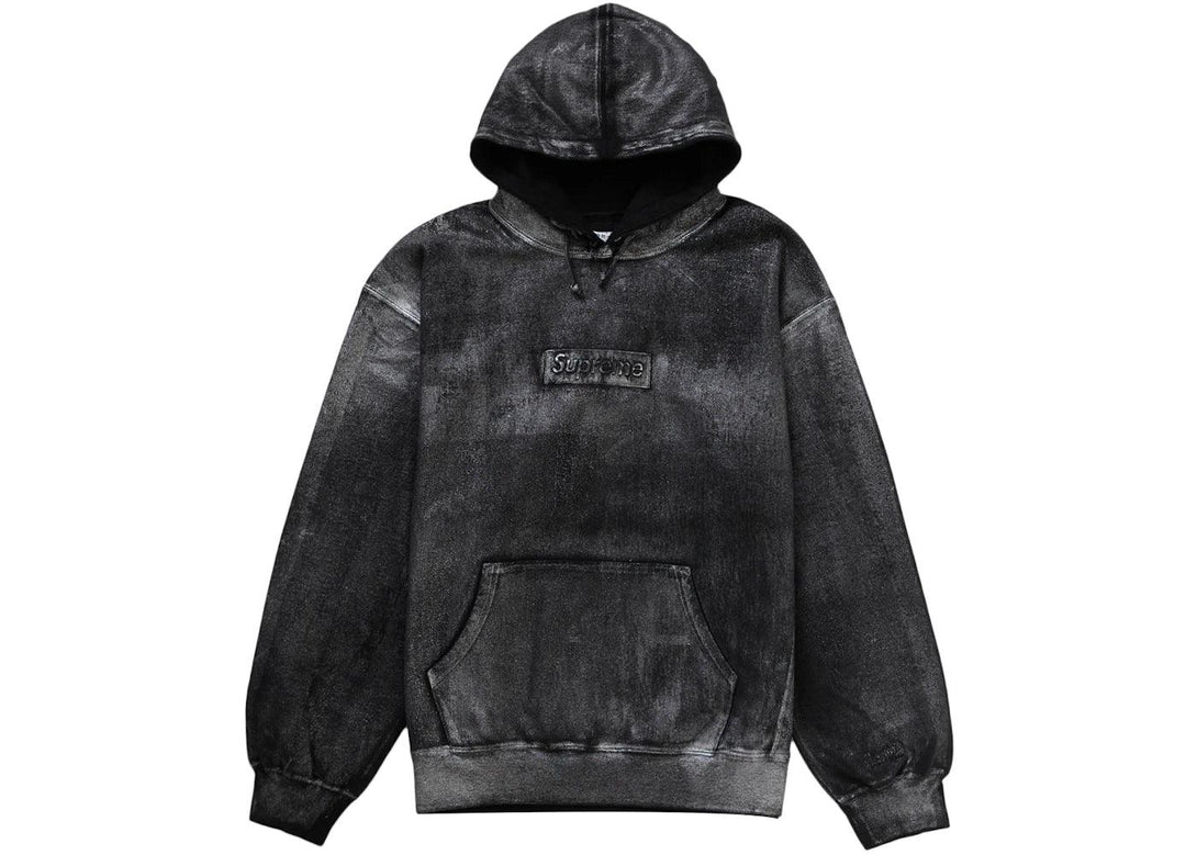 Supreme MM6 Maison Margiela Foil Box Logo Hooded Sweatshirt Black - Sneakerzone