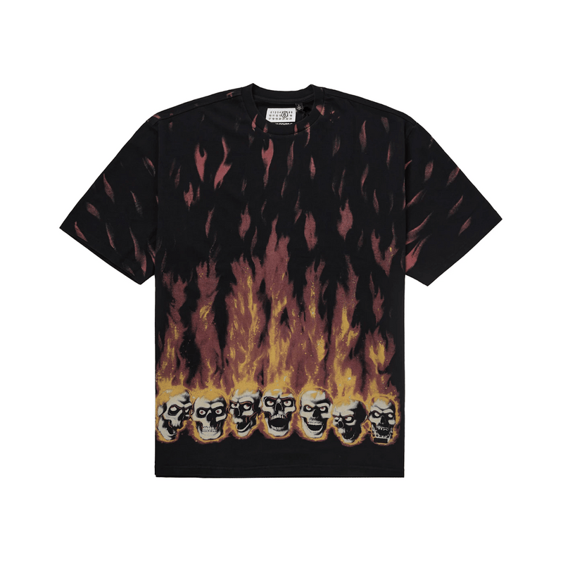 Supreme MM6 Maison Margiela Liquid Blue Oversized Tee Black product image