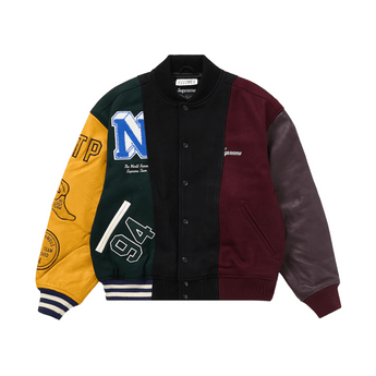 Supreme MM6 Maison Margiela Split Varsity Jacket Multicolor - Sneakerzone