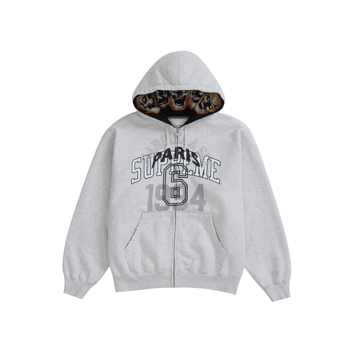 Supreme MM6 Maison Margiela Zip Up Hooded Sweatshirt Ash Grey Supreme MM6 Maison Margiela Zip Up Hooded Sweatshirt Ash Grey