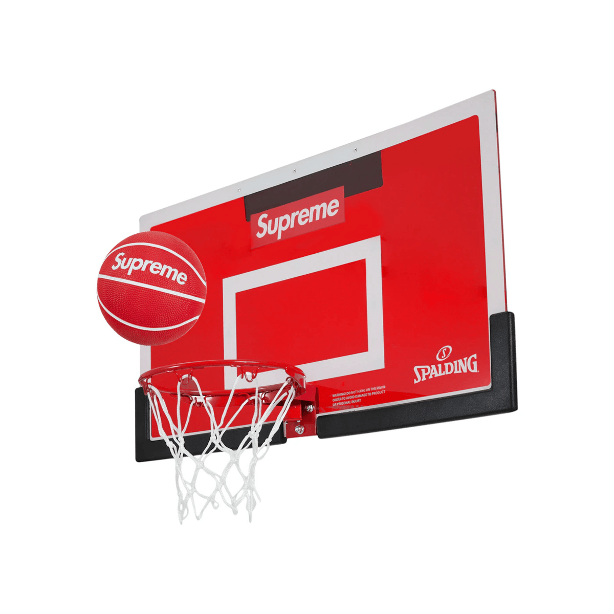 Supreme Spalding Mini Basketball Hoop Red - Sneakerzone