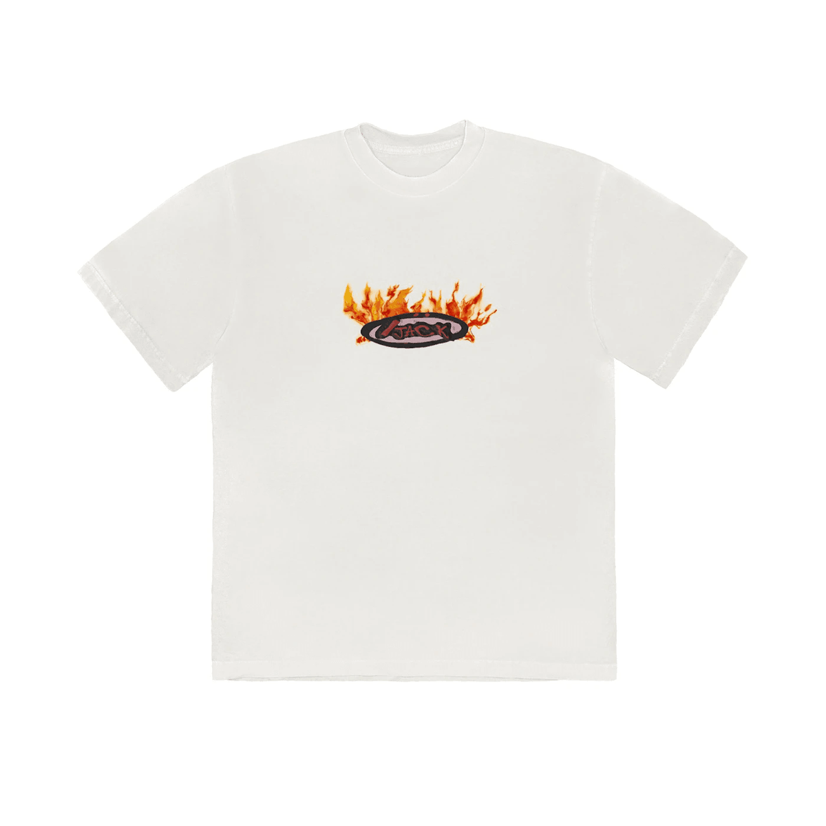 Travis Scott Cactus Jack Flame T-shirt Cream - Sneakerzone
