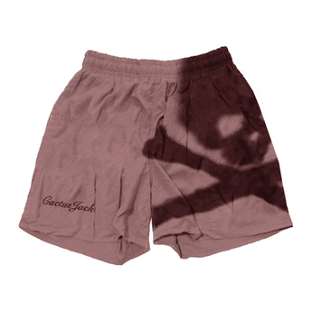 Travis Scott Cactus Jack For Mastermind Skull Shorts Washed Red - Sneakerzone